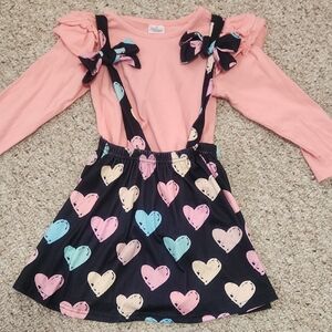 Heart skirt set
